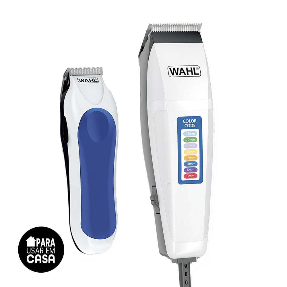 Kit de Máquina de Cortar Cabelo e Acabamento  Color Code Wahl