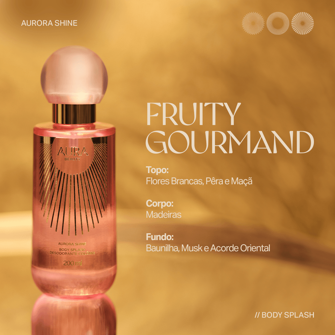 Body Splash Aurora Shine Aura Beauty 200ml
