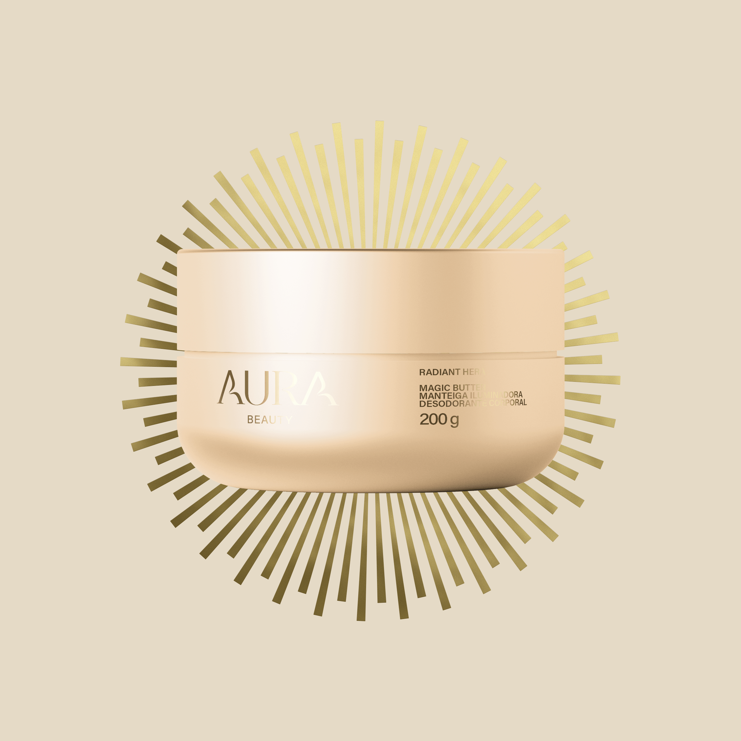Manteiga Iluminadora Magic Butter Radiant Hera Aura Beauty 200g