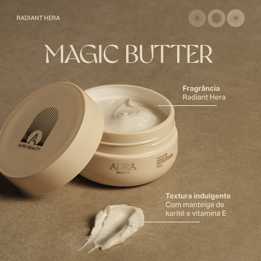 Manteiga Iluminadora Magic Butter Radiant Hera Aura Beauty 200g