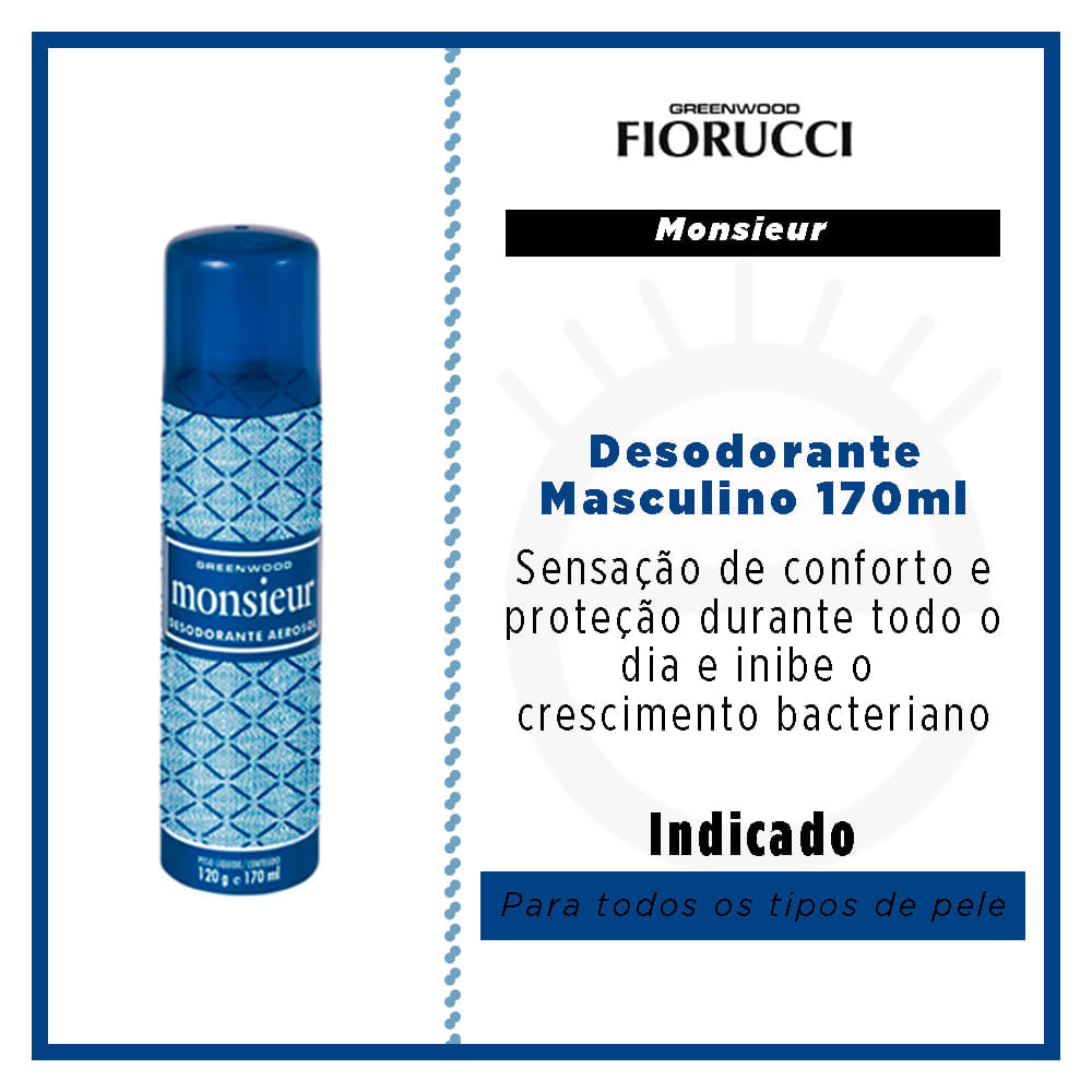 Desodorante Aerosol Fiorucci Monsieur