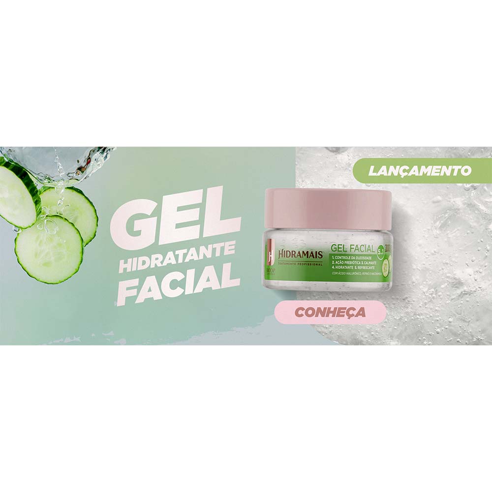 Gel Hidratante Facial Hidramais Peles Oleosas