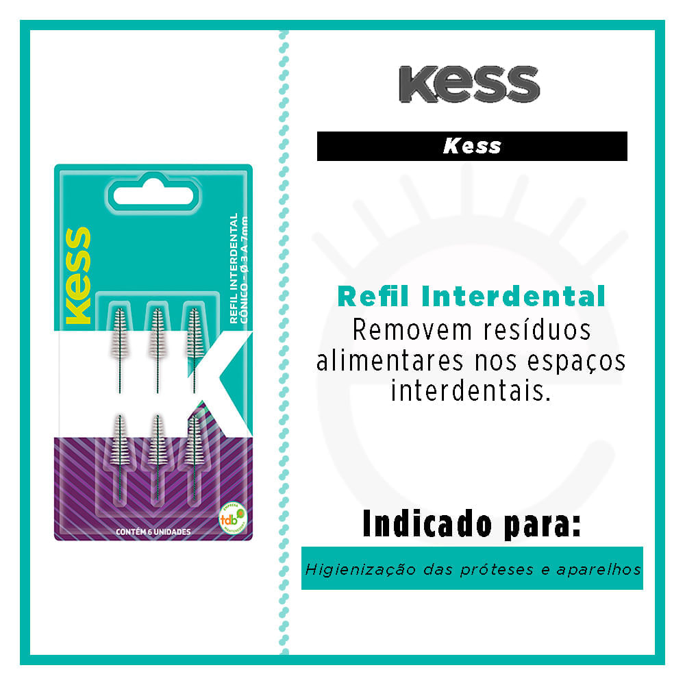 Refil Interdental Kess Kit - 6 itens