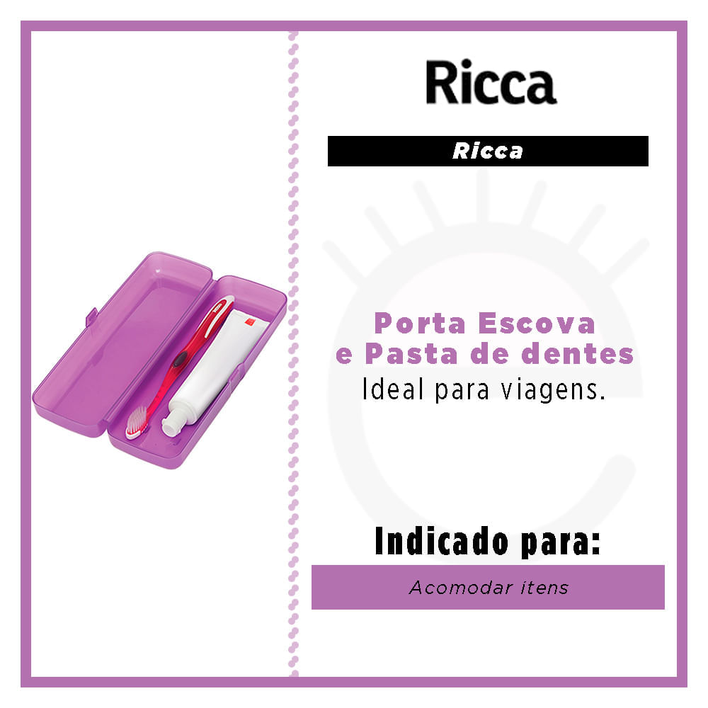 Porta Escova e Pasta de Dente Ricca