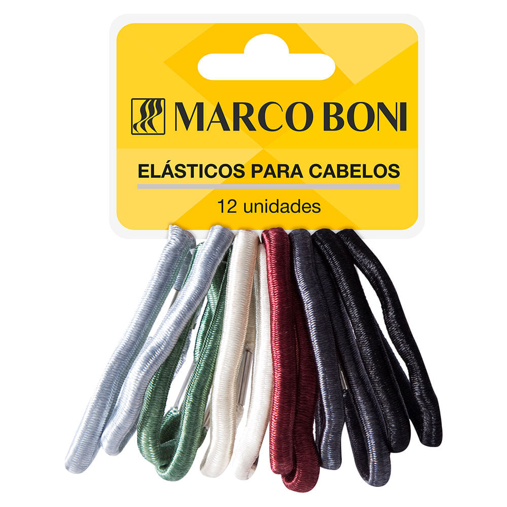 Elásticos Para Cabelo Com Metal Marco Boni