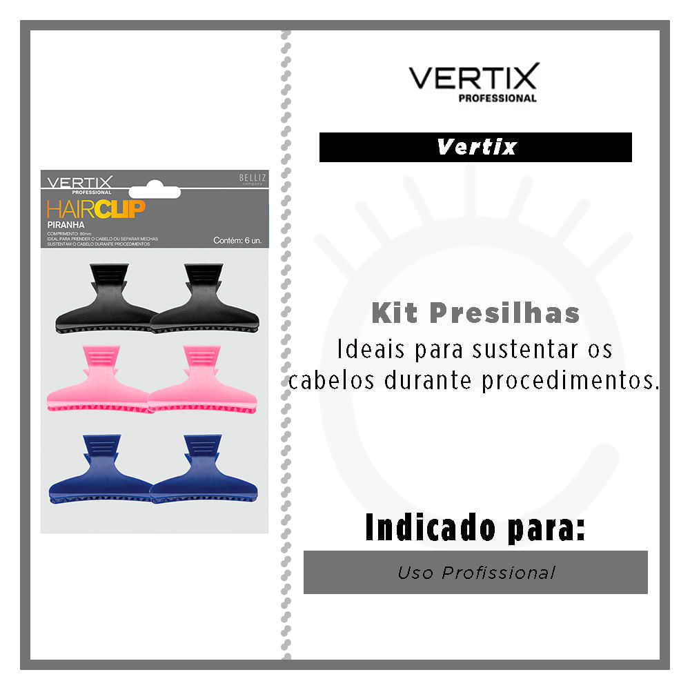 Vertix Hair Clip Kit - 6 piranhas