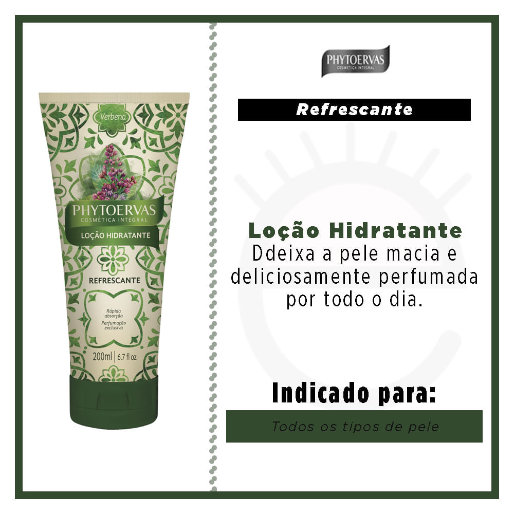 Loção Hidratante Phytoervas - Refrescante Verbena