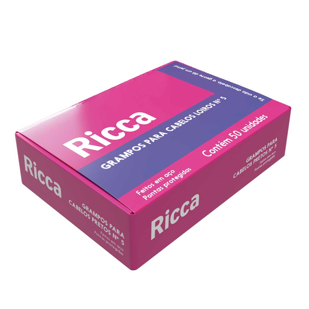 Grampo Para Cabelo Ricca Nº5 Loiro