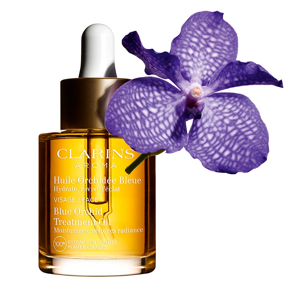 Óleo Facial Clarins Blue Orchid 30ml