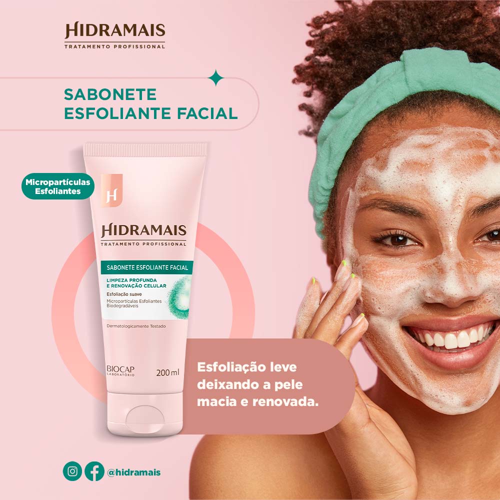 Sabonete Esfoliante Facial Hidramais