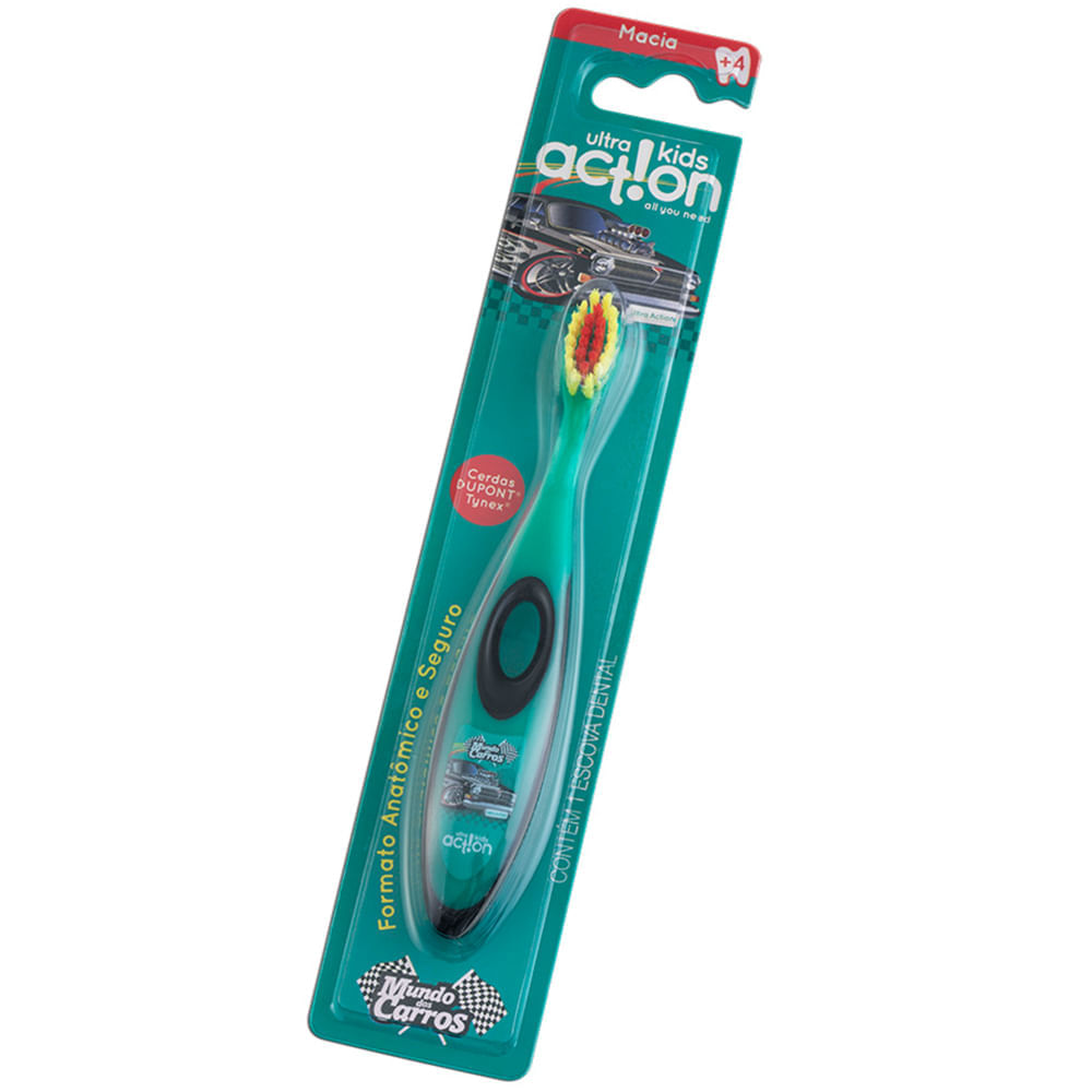 Escova Dental Ultra Action Kids Mundo Dos Carros