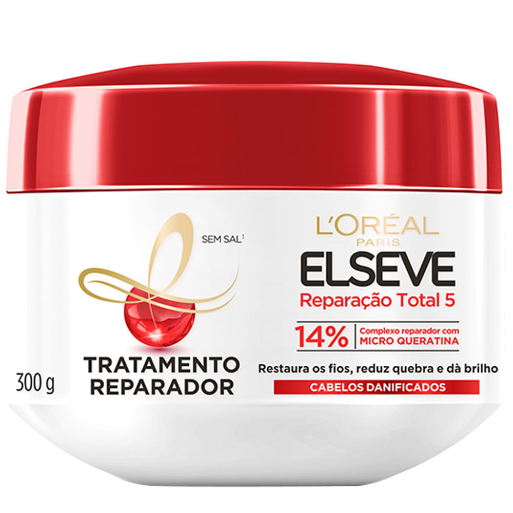 Creme De Tratamento L'oréal Paris Elseve Reparação Total 5+ 300g
