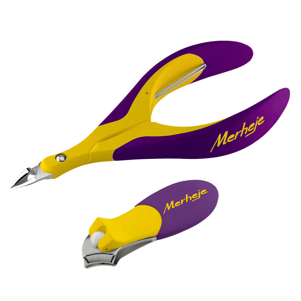 Merheje Touch Amarelo e Violeta Kit - Alicate + Cortador