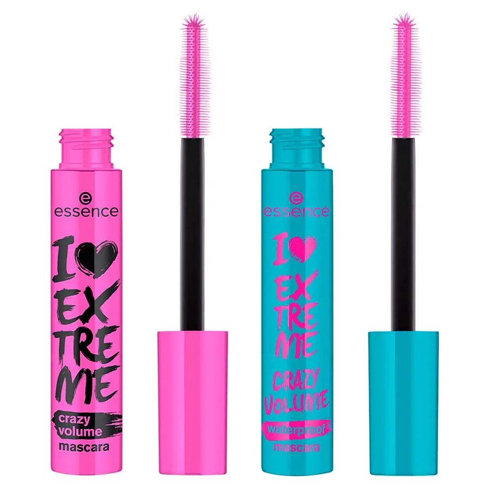 Essence Kit De Maquiagem - Máscara I Love Extreme Crazy Volume + Máscara Essence I Love Extreme Crazy Volume À Prova D’água