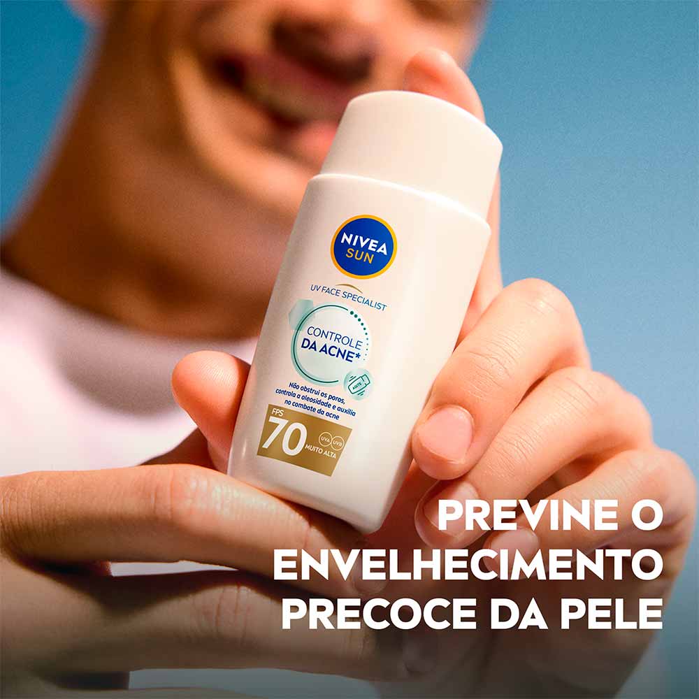 Protetor Solar Facial NIVEA Sun UV Face Specialist Controle da Acne FPS70