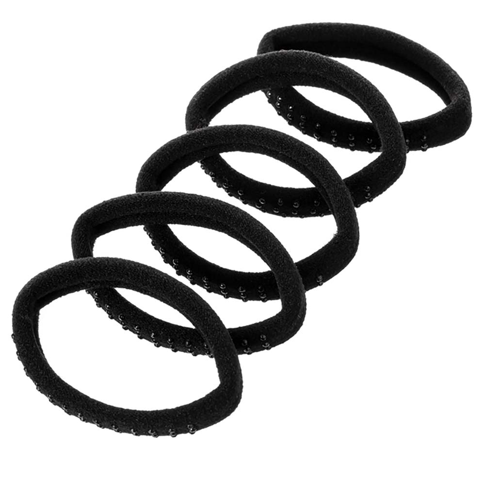Elásticos de Cabelo Sem Metal Proart Preto Com Pedrinhas
