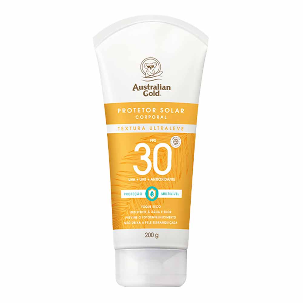 Protetor Solar Corporal Australian Gold Alta Proteção Fps 30 200g