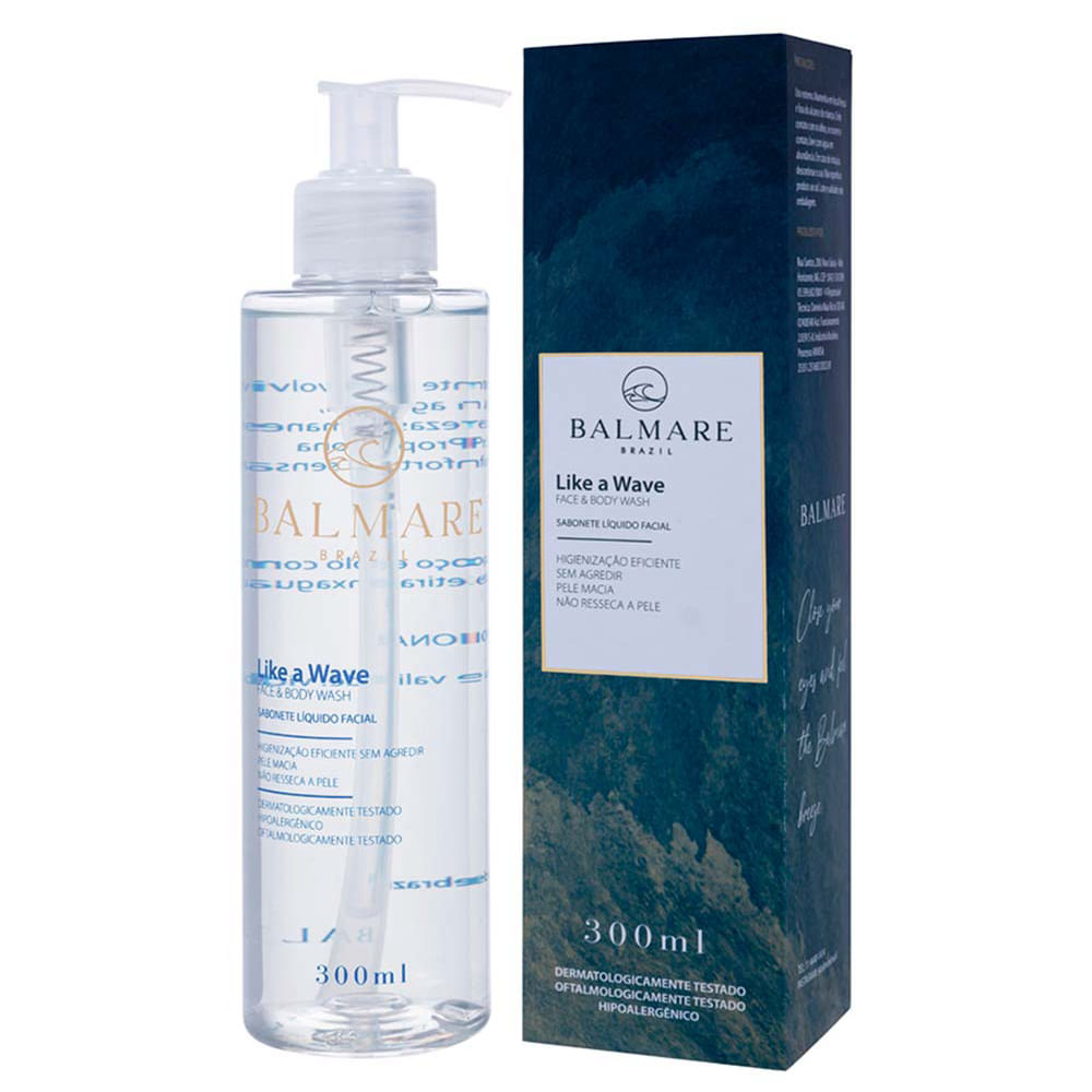 Sabonete Líquido Facial Balmare Like a Wave 300ml
