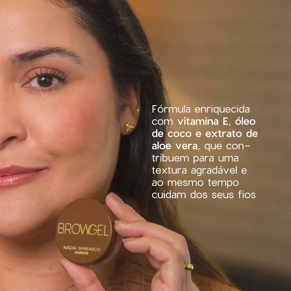 Gel para Sobrancelhas Nádia Tambasco by Océane - Brow Gel Incolor