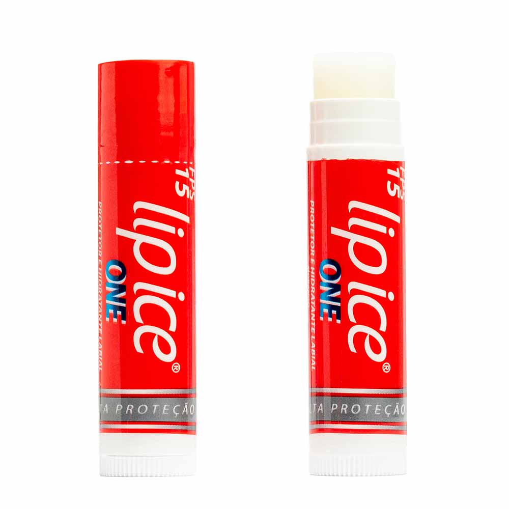 Protetor Labial Lip Ice One FPS 15 Morango