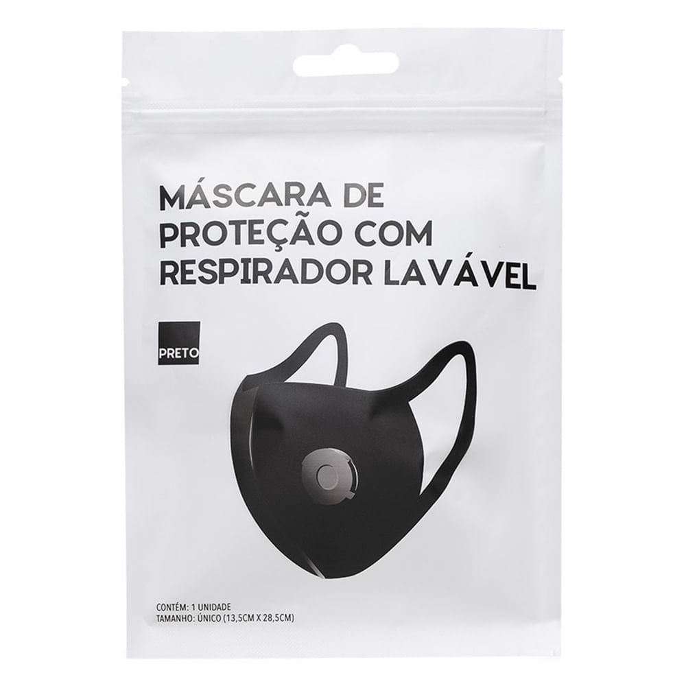 Máscara de Proteção com Respirador Océane Preto