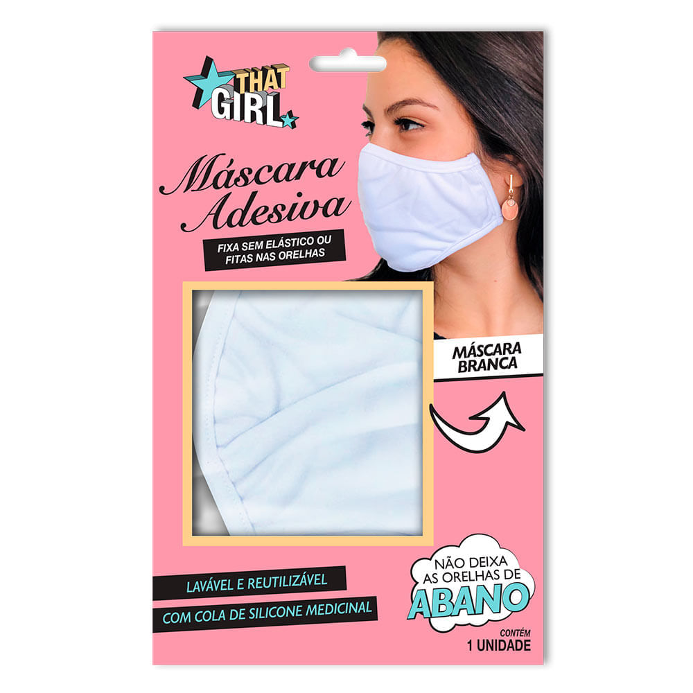 Máscara de Proteção That Girl – Máscara Adesiva Branca