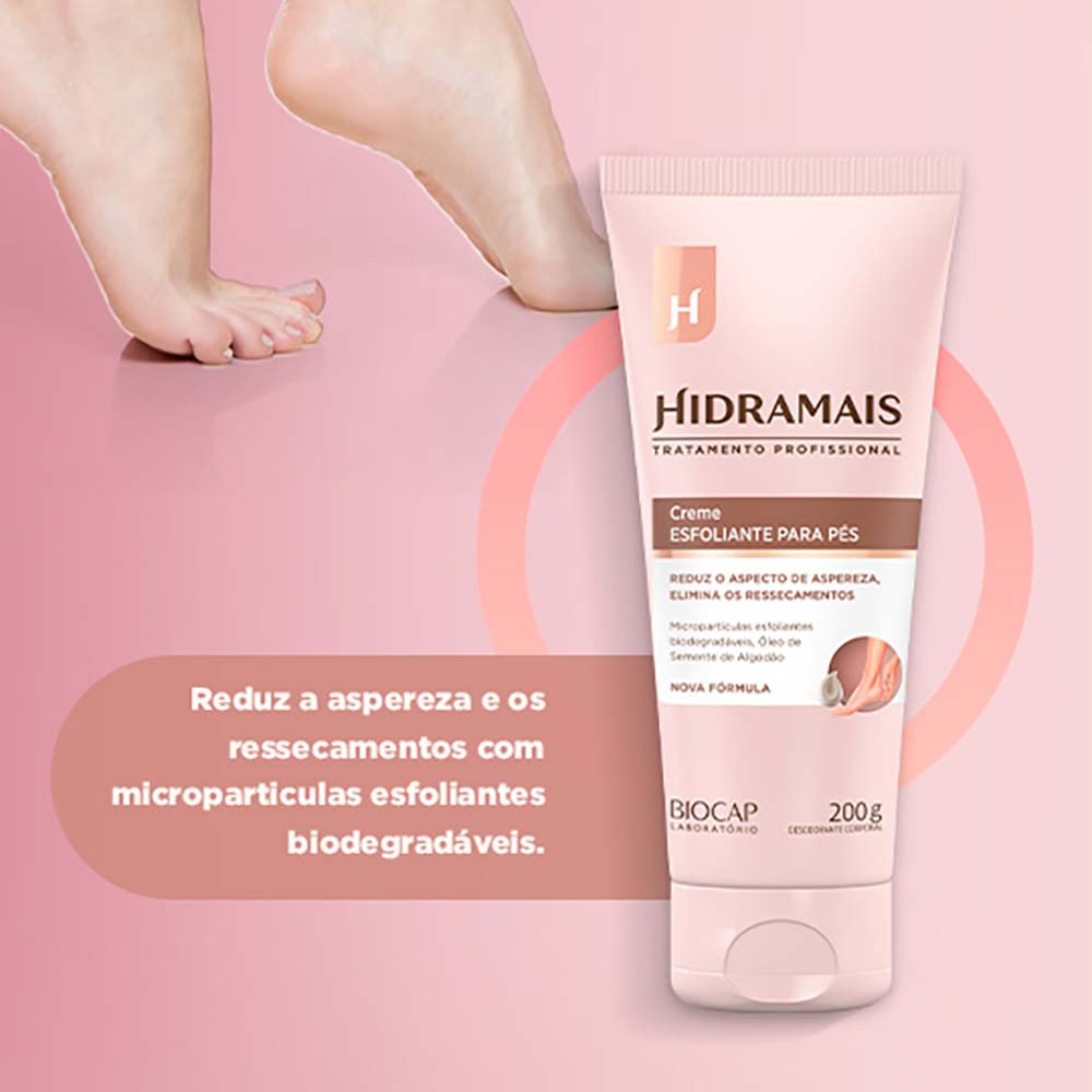 Creme Esfoliante Para os Pés Hidramais 200g
