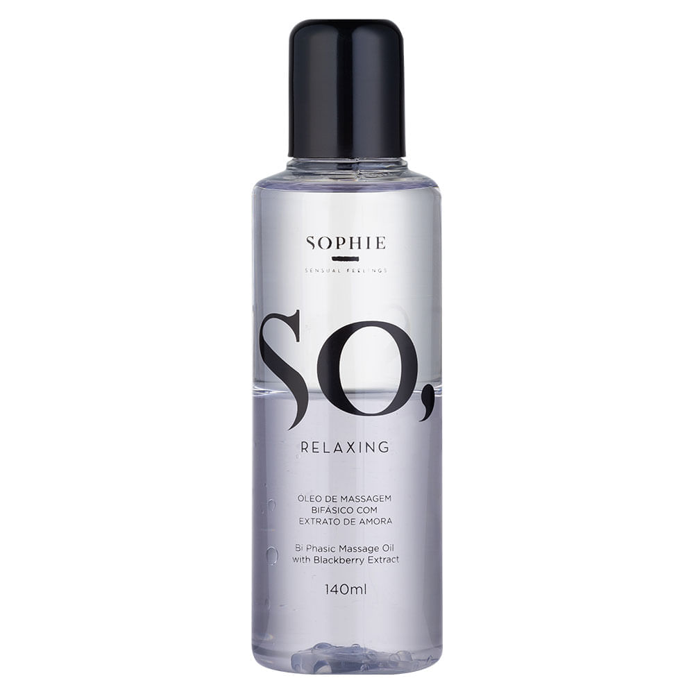 Óleo Bifásico Corporal Sophie Sensual Feelings So Relaxing - Extrato de Amora 140ml