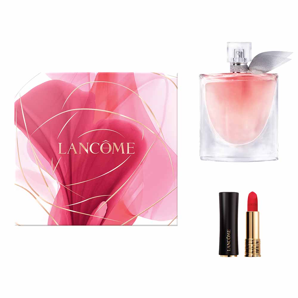 Lancôme La Vie Est Belle Coffret Perfume Feminino + Batom Absolu Rouge Kit