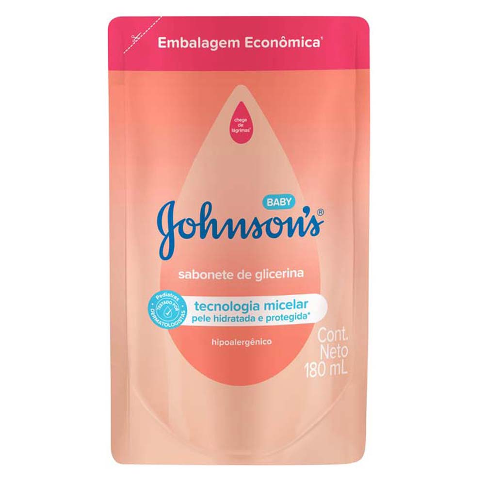 Sabonete Líquido Refil Johnson’s - Da Cabeça aos Pés 180ml