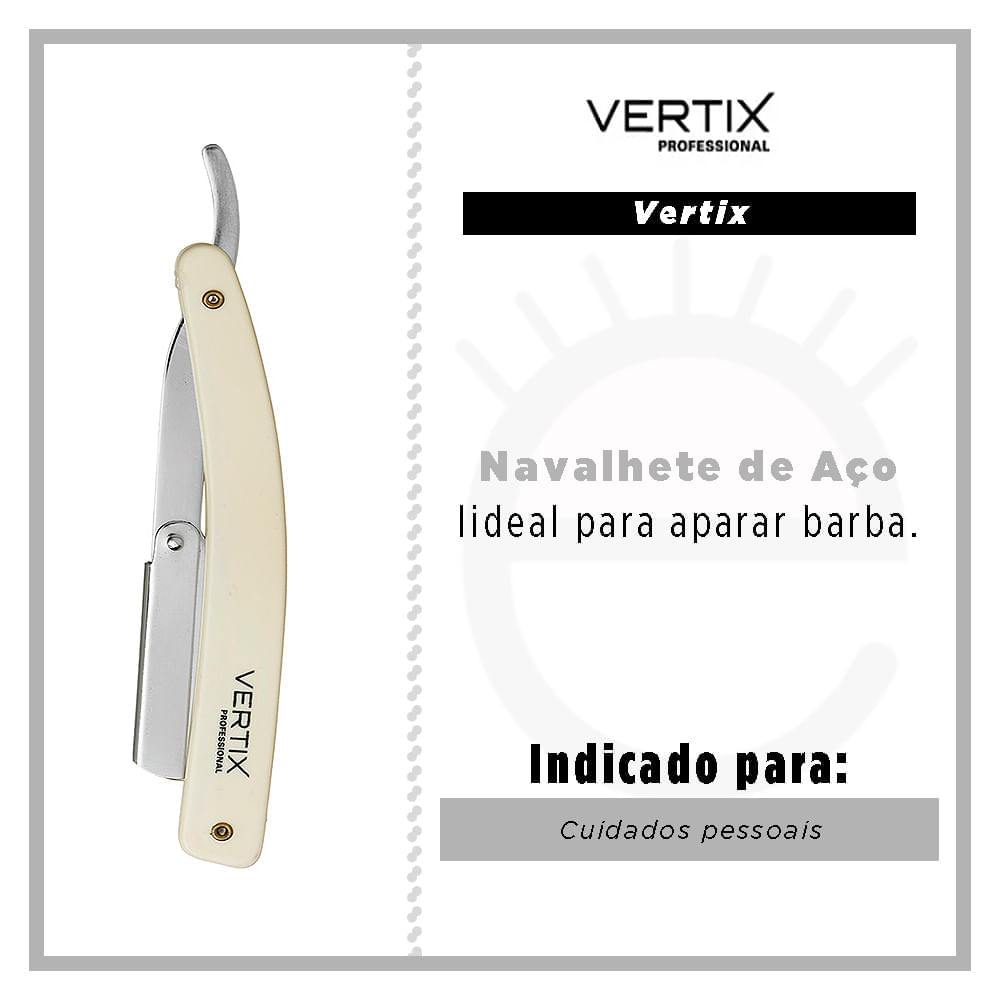 Navalhete Vertix Inox Cabo Plástico 1 Un