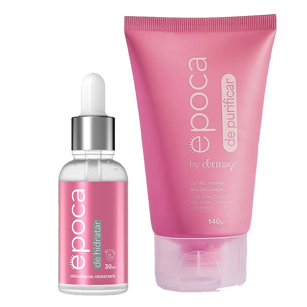 Época By Dermage Kit – Época De Purificar 140g + Época De Hidratar 30ml Kit
