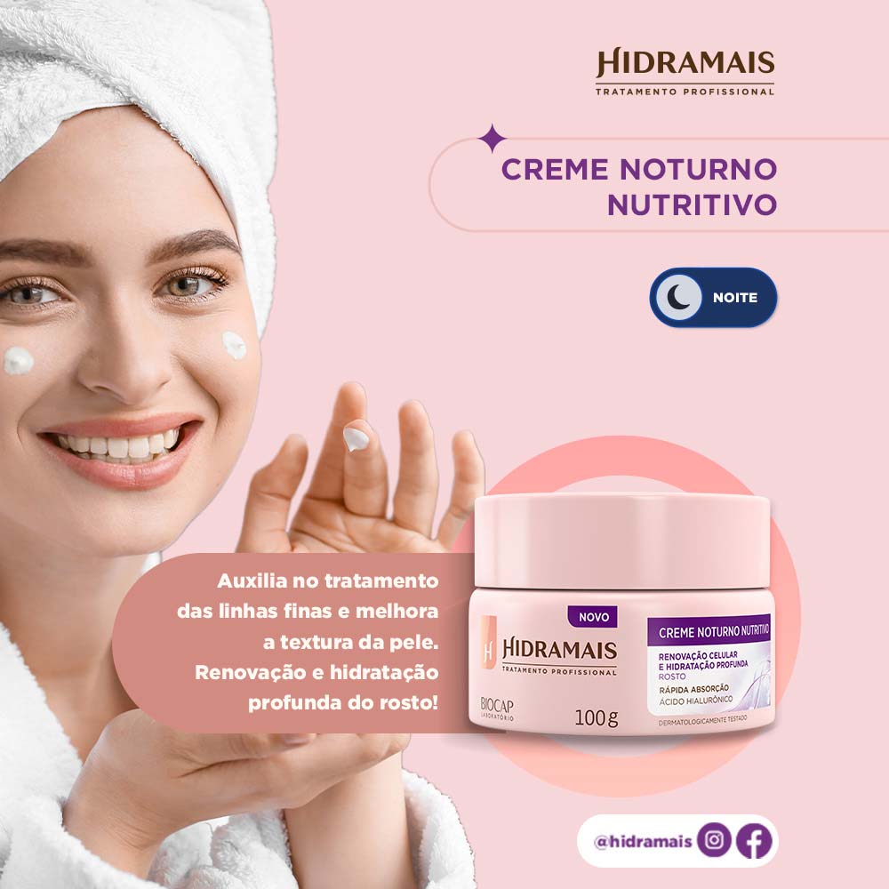 Creme Noturno Nutritivo Hidramais 100g