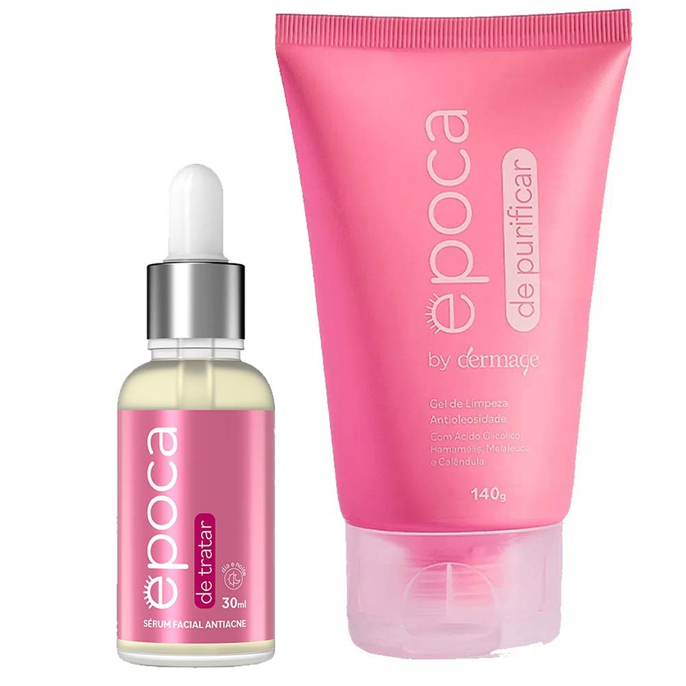Época By Dermage Kit – Época De Purificar 140g + Época De Tratar 30ml Kit