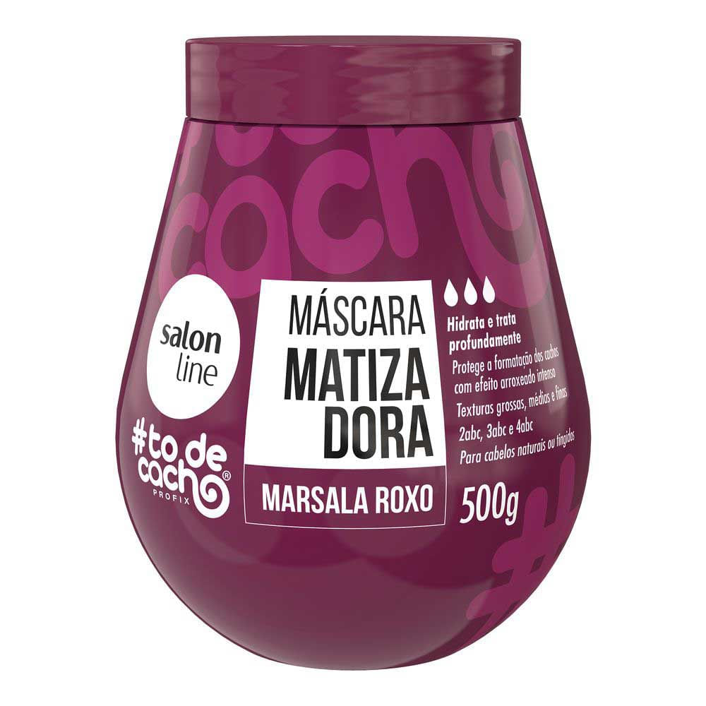 Salon Line Todecaho Matizador Marsala Roxo Máscara 500g