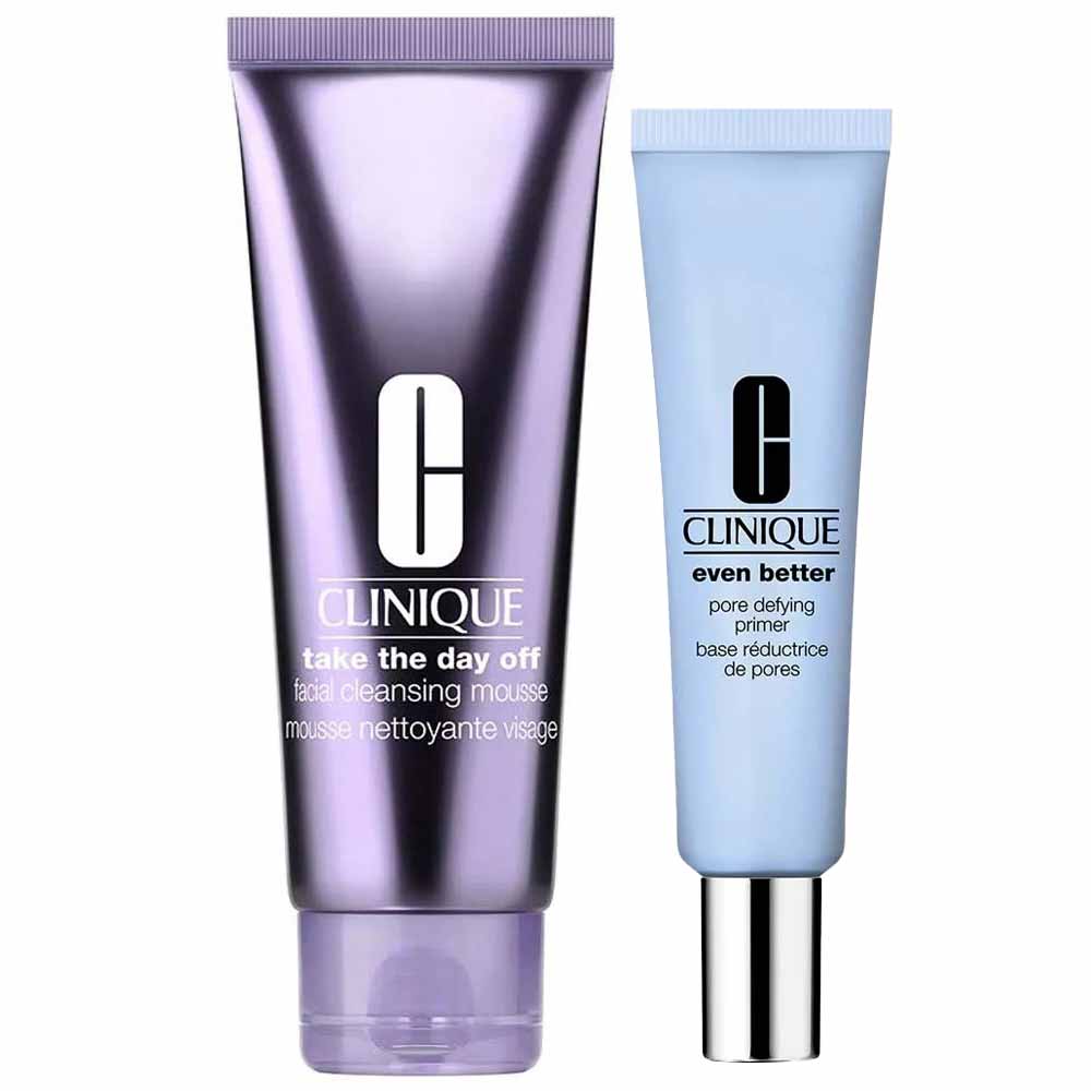 Clinique Mousse De Limpeza Facial Take The Day Off + Primer Facial Even Better Kit Presenteável Kit