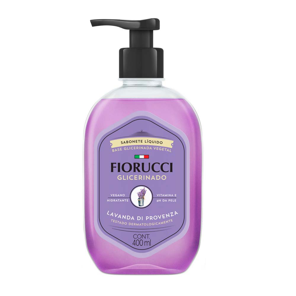 Sabonete Líquido Glicerinado Lavanda Fiorucci 400ml