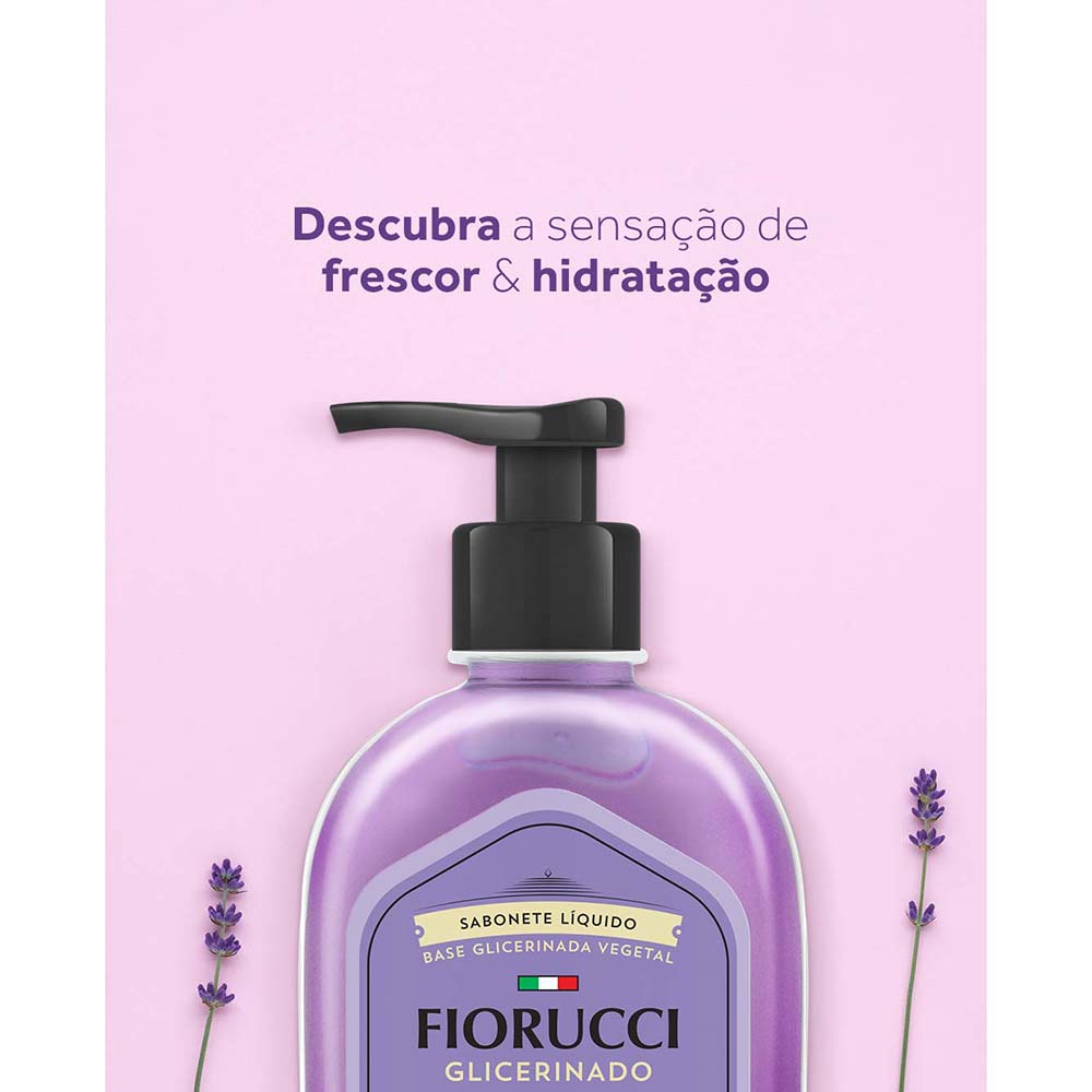Sabonete Líquido Glicerinado Lavanda Fiorucci 400ml