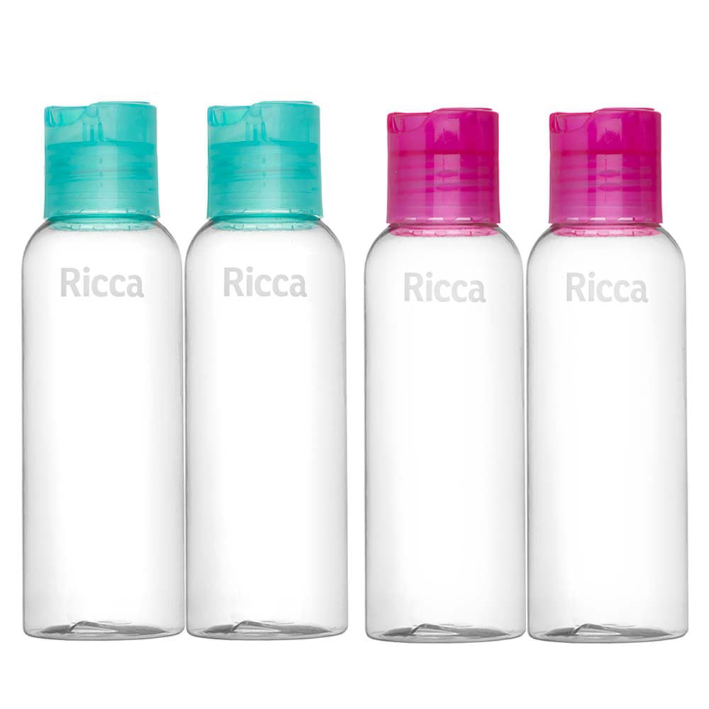 Kit de viagem Ricca com 2 Frascos Disk Top Kit