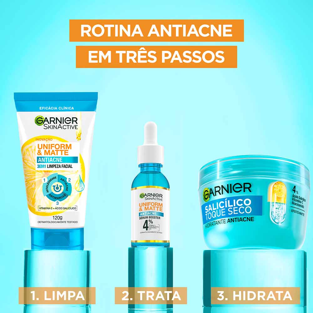 Hidratante Facial Antiacne Garnier Salicílico Toque Seco 85g