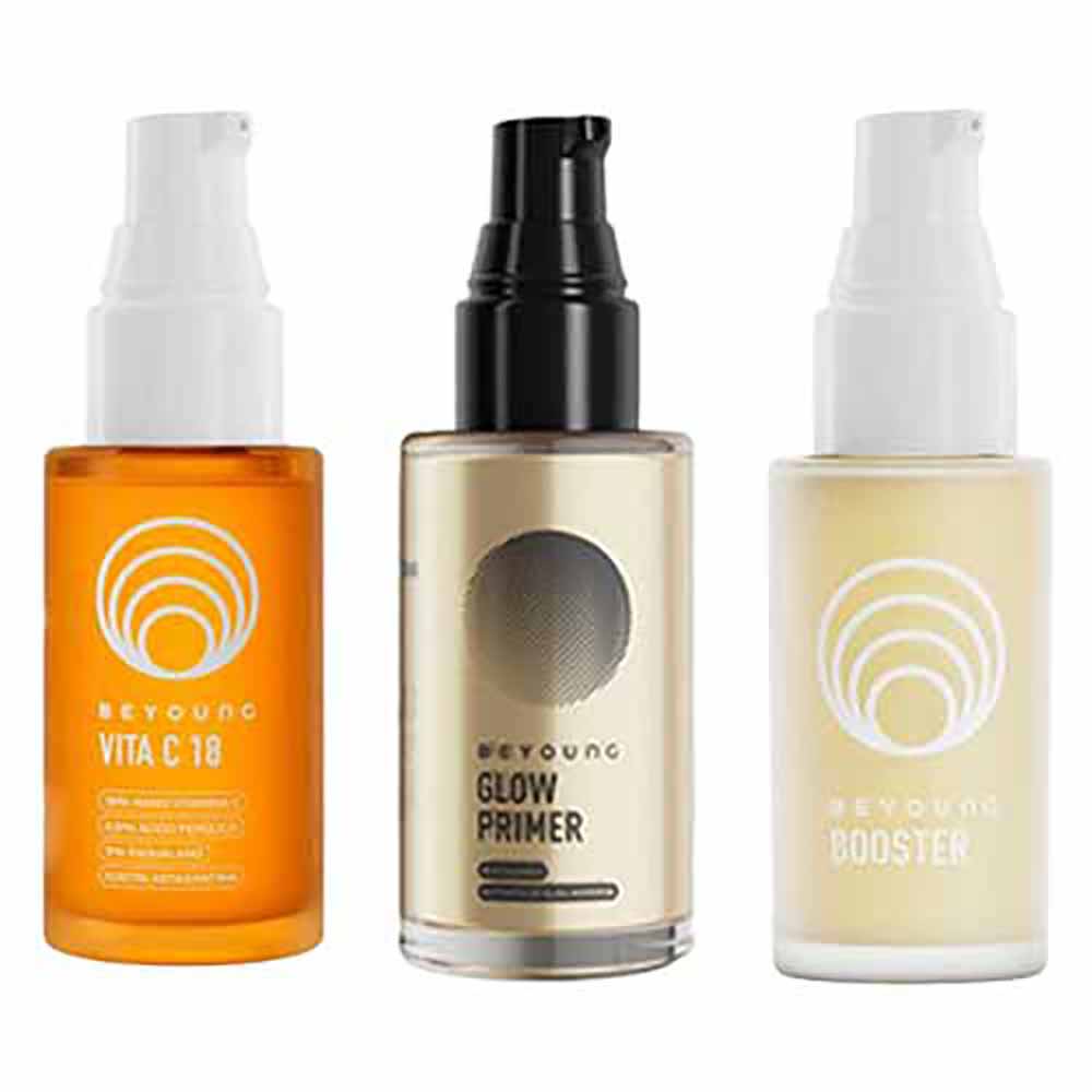 Beyoung Kit - Booster + Primer Gold + Vita C 18 Para Rejuvenescimento Facial Kit