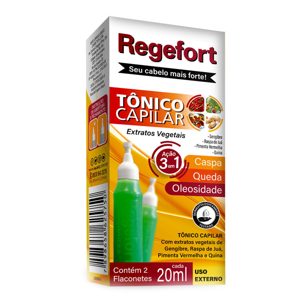 Skafe Regefort – Tônico Capilar 3 Em 1 40ml