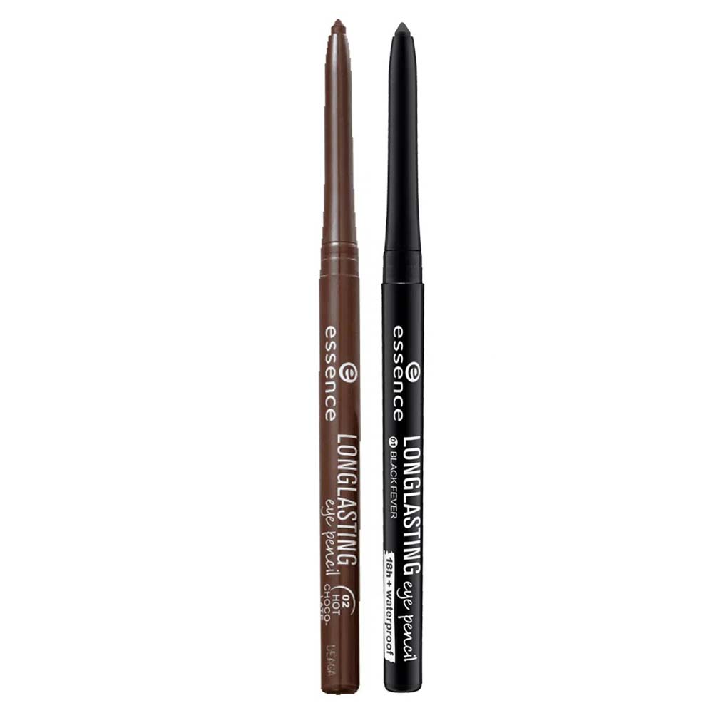 Essence Lápis De Olhos Long Lasting Kit De Maquiagem - 02 Hot Chocolate + 01 Black Fever Kit