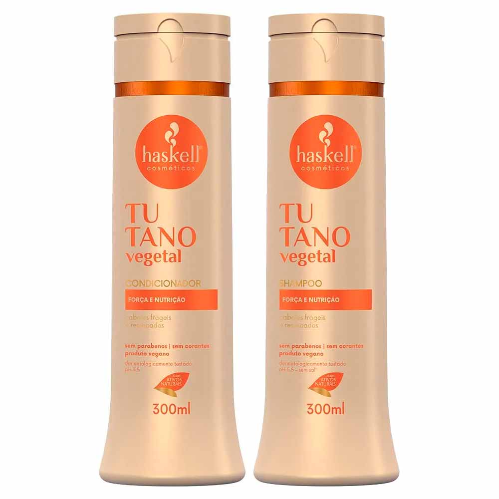 Haskell Tutano Vegetal Kit - Shampoo Hidratante + Condicionador Hidratante Kit