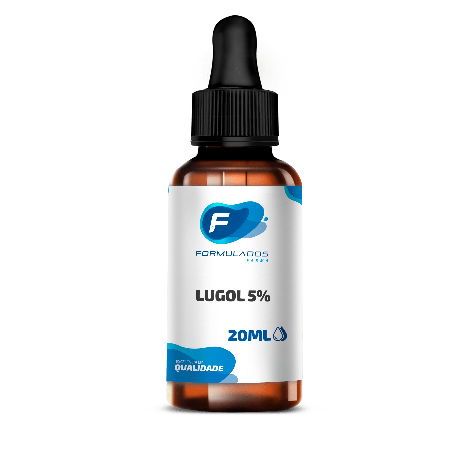 Solução de Lugol 5% Iodo Inorgânico - QUALIDADE GARANTIDA - 20ml