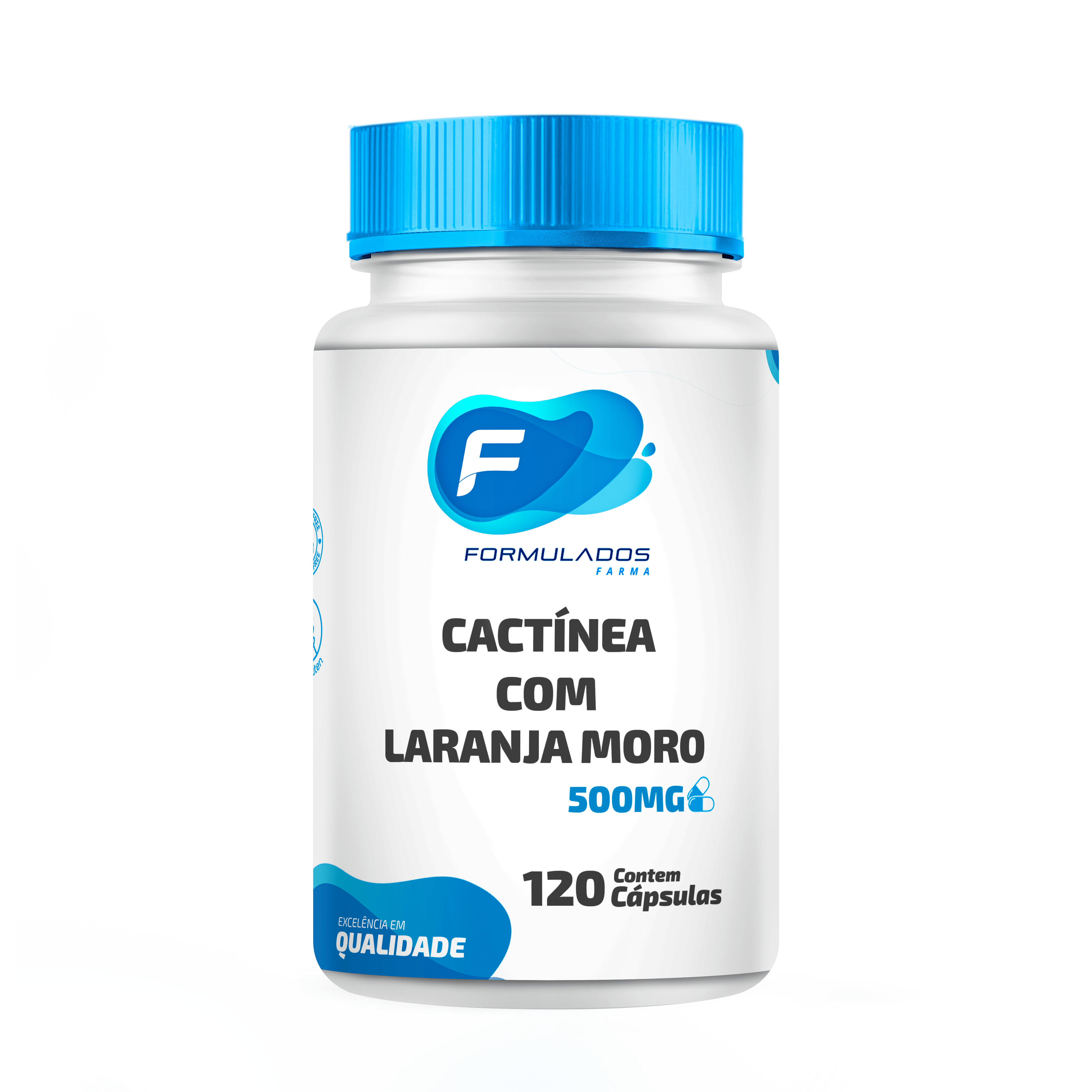 Cactinea Com Laranja Moro 500mg 120 Cápsulas