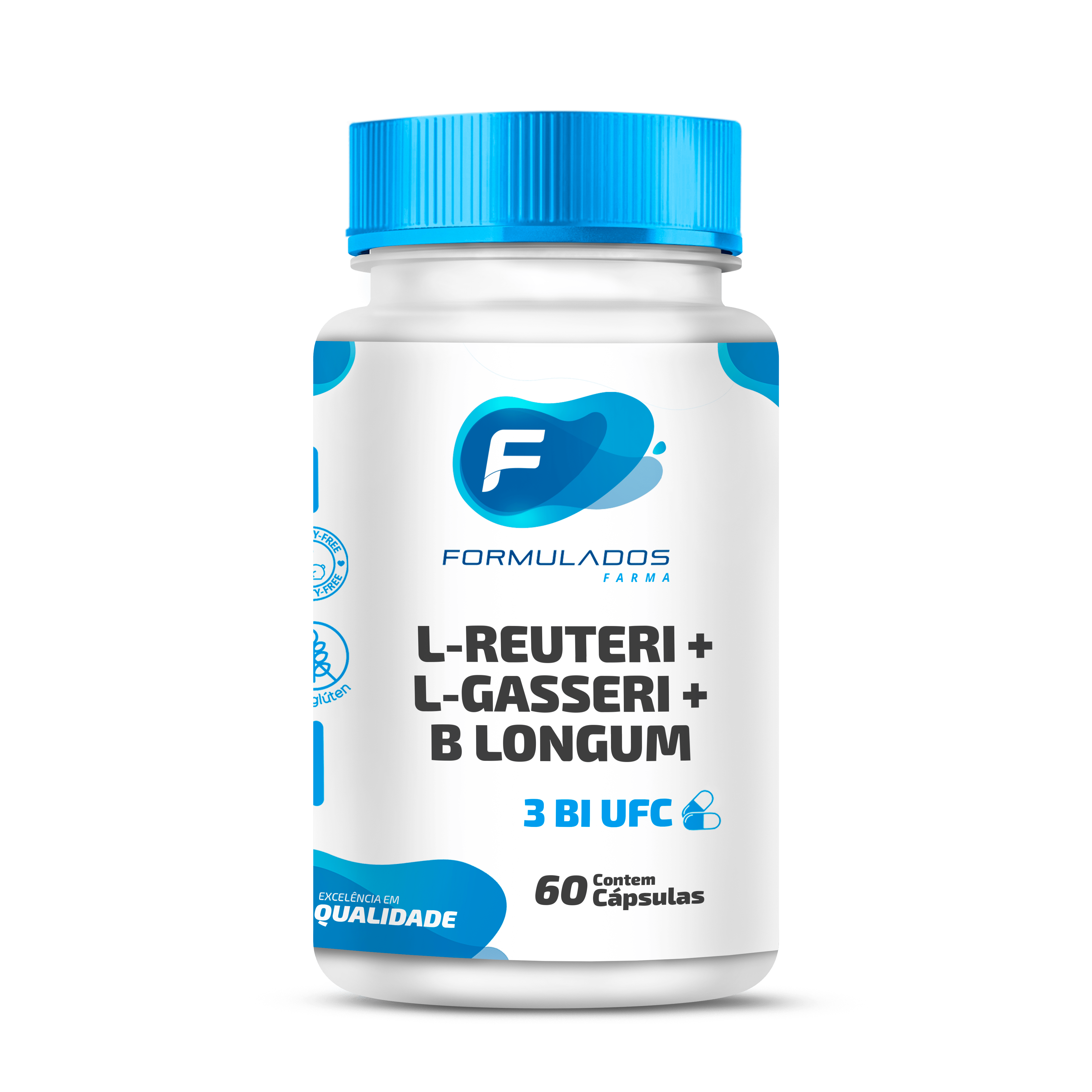 Lactobacillus Reuteri + Gasseri + Longum 3bi 60 Cápsulas