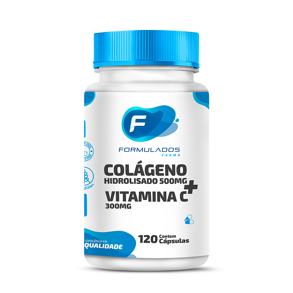 Colágeno Hidrolisado Com Vitamina C  120 Cápsulas