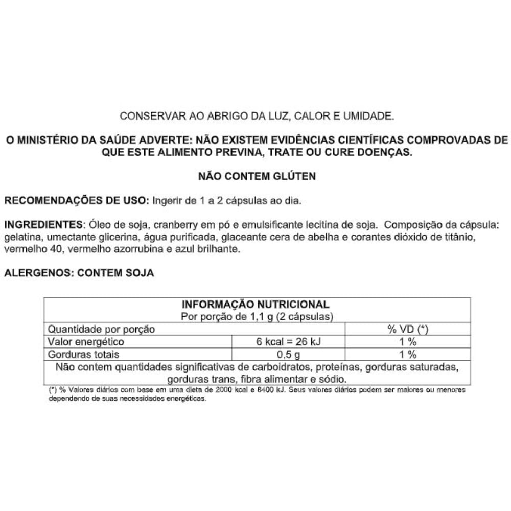 Cranberry Nutramed Com 60 Cápsulas