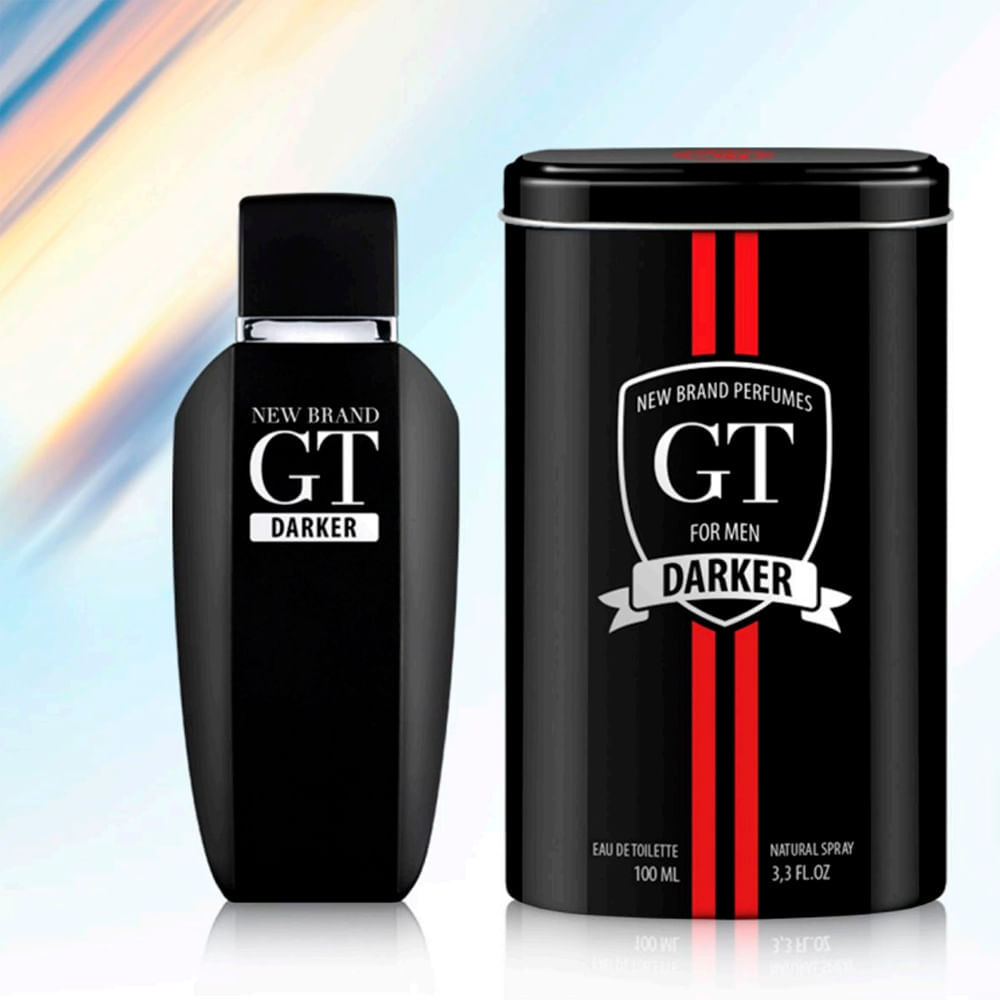 Perfume Masculino New Brand Prestige Gt For Men Darker Eau de Toilette 100ml